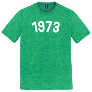 1973 Year Celebration Mens Tri-Blend DTG T-shirt - Green Kelly
