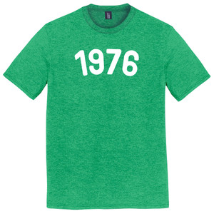 1976 Year Celebration Mens Tri-Blend DTG T-shirt - Green Kelly