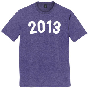 2013 Year Celebration Mens Tri-Blend DTG T-shirt - Purple Heather