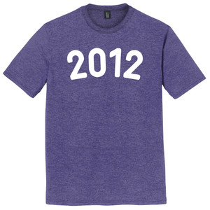2012 Year Celebration Mens Tri-Blend DTG T-shirt - Purple Heather