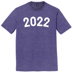 2022 Year Celebration Mens Tri-Blend DTG T-shirt - Purple Heather
