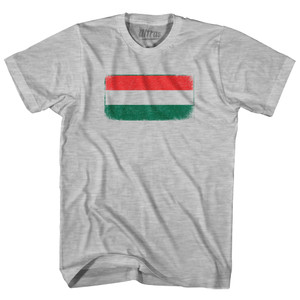 Hungary Country Flag Youth Cotton T-shirt - Grey Heather