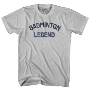 Badminton Legend Adult Cotton T-shirt - Cool Grey