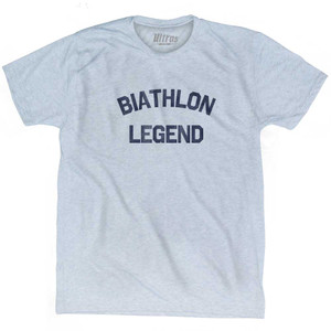 Biathlon Legend Adult Tri-Blend T-shirt - Athletic White
