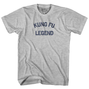 Kung Fu Legend Womens Cotton Junior Cut T-Shirt - Grey Heather