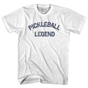 Pickleball Legend Adult Cotton T-shirt - White Pickleball Legend Adult Cotton T-shirt - White