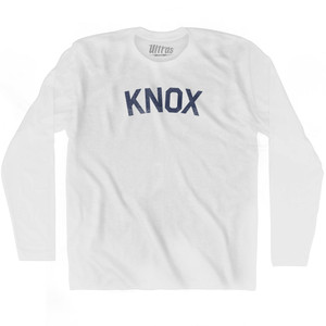 KNOX Adult Cotton Long Sleeve T-shirt - White