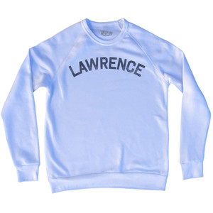 LAWRENCE Adult Tri-Blend Sweatshirt - White