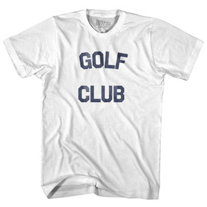 Golf Club Adult Cotton T-shirt White