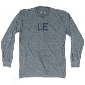 LE Adult Tri-Blend Long Sleeve T-shirt - Athletic Grey