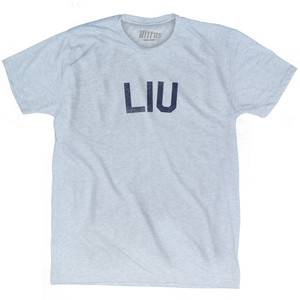 LIU Adult Tri-Blend T-shirt - Athletic White