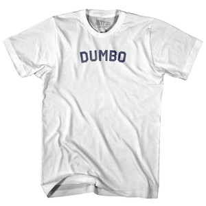 Dumbo Womens Cotton Junior Cut T-Shirt - White