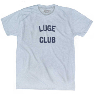 Luge Club Adult Tri-Blend T-shirt Athletic White