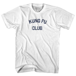 Kung Fu Club Womens Cotton Junior Cut T-Shirt White