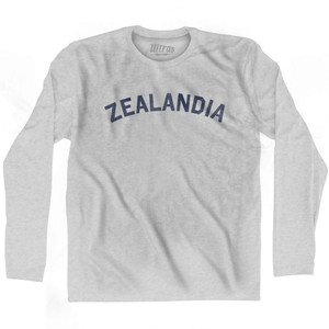 Zealandia Adult Cotton Long Sleeve T-shirt - Grey Heather
