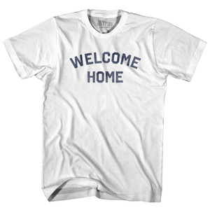 Welcome Home Womens Cotton Junior Cut T-Shirt - White Welcome Home Womens Cotton Junior Cut T-Shirt - White