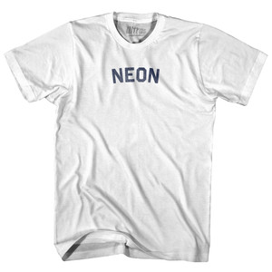 Neon Womens Cotton Junior Cut T-Shirt - White