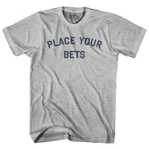 Place Your Bets Youth Cotton T-shirt - Grey Heather Place Your Bets Youth Cotton T-shirt - Grey Heather