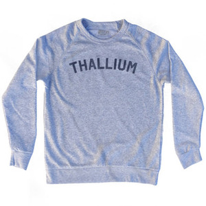 Thallium Adult Tri-Blend Sweatshirt - Heather Grey