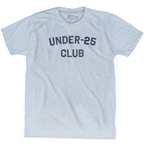 Under 25 Club Adult Tri-Blend T-shirt - Athletic White