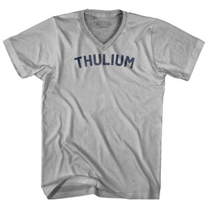 Thulium Adult Tri-Blend V-neck T-shirt - Cool Grey
