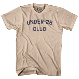 Under 25 Club Adult Cotton T-shirt - Creme