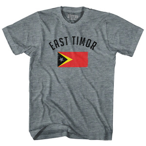 East Timor Country Flag Heritage Womens Tri-Blend Junior Cut T-Shirt - Athletic Grey East Timor Country Flag Heritage Womens Tri-Blend Junior Cut T-Shirt - Athletic Grey
