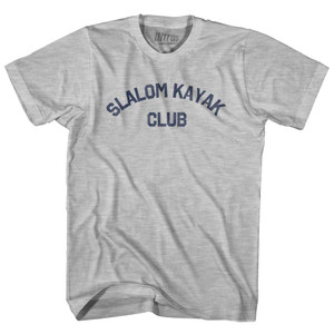Slalom Kayak Club Womens Cotton Junior Cut T-Shirt Grey Heather