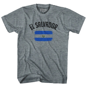 El Salvador Country Flag Heritage Youth Tri-Blend T-shirt - Athletic Grey El Salvador Country Flag Heritage Youth Tri-Blend T-shirt - Athletic Grey