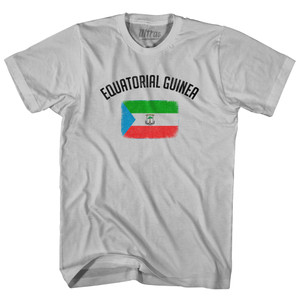Equatorial Guinea Country Flag Heritage Adult Cotton T-shirt - Cool Grey Equatorial Guinea Country Flag Heritage Adult Cotton T-shirt - Cool Grey