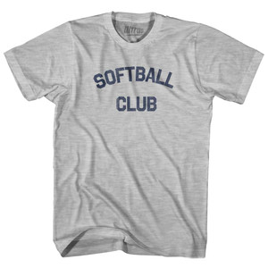 Softball Club Adult Cotton T-shirt Grey Heather