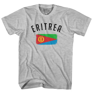 Eritrea Country Flag Heritage Womens Cotton Junior Cut T-Shirt - Grey Heather Eritrea Country Flag Heritage Womens Cotton Junior Cut T-Shirt - Grey Heather