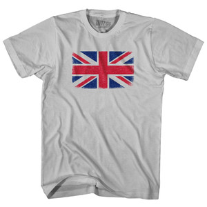 Great Britain Country Flag Adult Cotton T-shirt - Cool Grey