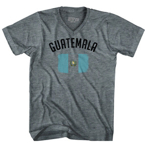 Guatemala Country Flag Heritage Tri-Blend V-neck Womens Junior Cut T-shirt - Athletic Grey Guatemala Country Flag Heritage Tri-Blend V-neck Womens Junior Cut T-shirt - Athletic Grey