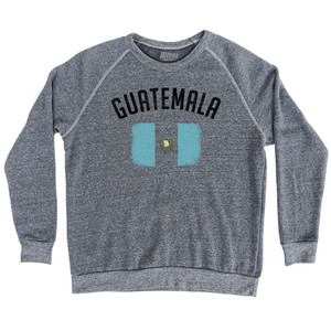 Guatemala Country Flag Heritage Adult Tri-Blend Sweatshirt - Athletic Grey Guatemala Country Flag Heritage Adult Tri-Blend Sweatshirt - Athletic Grey
