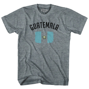 Guatemala Country Flag Heritage Adult Tri-Blend T-shirt - Athletic Grey Guatemala Country Flag Heritage Adult Tri-Blend T-shirt - Athletic Grey