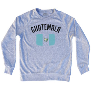 Guatemala Country Flag Heritage Adult Tri-Blend Sweatshirt - Heather Grey Guatemala Country Flag Heritage Adult Tri-Blend Sweatshirt - Heather Grey