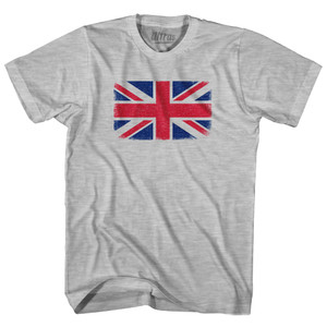 Great Britain Country Flag Womens Cotton Junior Cut T-Shirt - Grey Heather Great Britain Country Flag Womens Cotton Junior Cut T-Shirt - Grey Heather