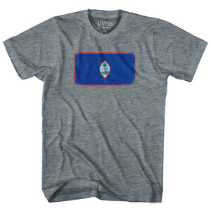 Guam Country Flag Youth Tri-Blend T-shirt - Athletic Grey
