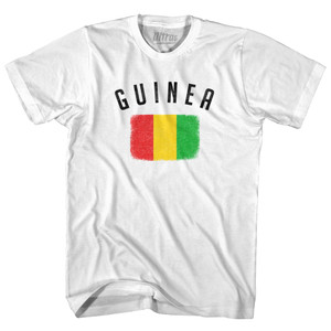 Guinea Country Flag Heritage Womens Cotton Junior Cut T-Shirt - White