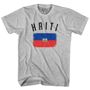 Haiti Country Flag Heritage Youth Cotton T-shirt - Grey Heather Haiti Country Flag Heritage Youth Cotton T-shirt - Grey Heather