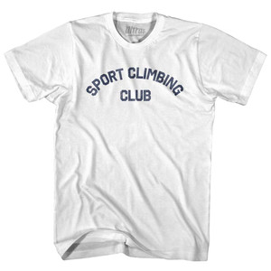 Sport Climbing Club Adult Cotton T-shirt White
