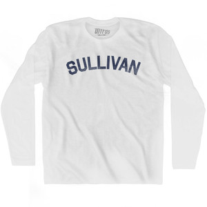 Sullivan Adult Cotton Long Sleeve T-Shirt - White Sullivan Adult Cotton Long Sleeve T-Shirt - White