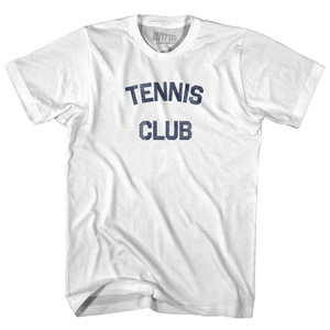Tennis Club Adult Cotton T-shirt White