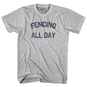 Fencing All Day Youth Cotton T-shirt - Grey Heather Fencing All Day Youth Cotton T-shirt - Grey Heather