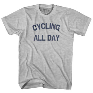 Cycling All Day Youth Cotton T-shirt - Grey Heather Cycling All Day Youth Cotton T-shirt - Grey Heather