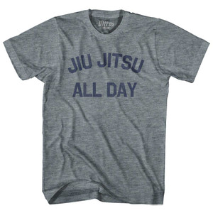 Jiu Jitsu All Day Womens Tri-Blend Junior Cut T-Shirt - Athletic Grey Jiu Jitsu All Day Womens Tri-Blend Junior Cut T-Shirt - Athletic Grey