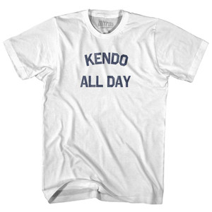 Kendo All Day Adult Cotton T-shirt - White