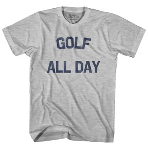 Golf All Day Adult Cotton T-shirt - Grey Heather