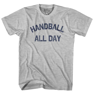 Handball All Day Womens Cotton Junior Cut T-Shirt - Grey Heather